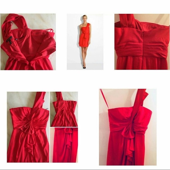 BCBGMaxAzria Palais Cocktail Jewel Red Dress - Picture 4 of 6